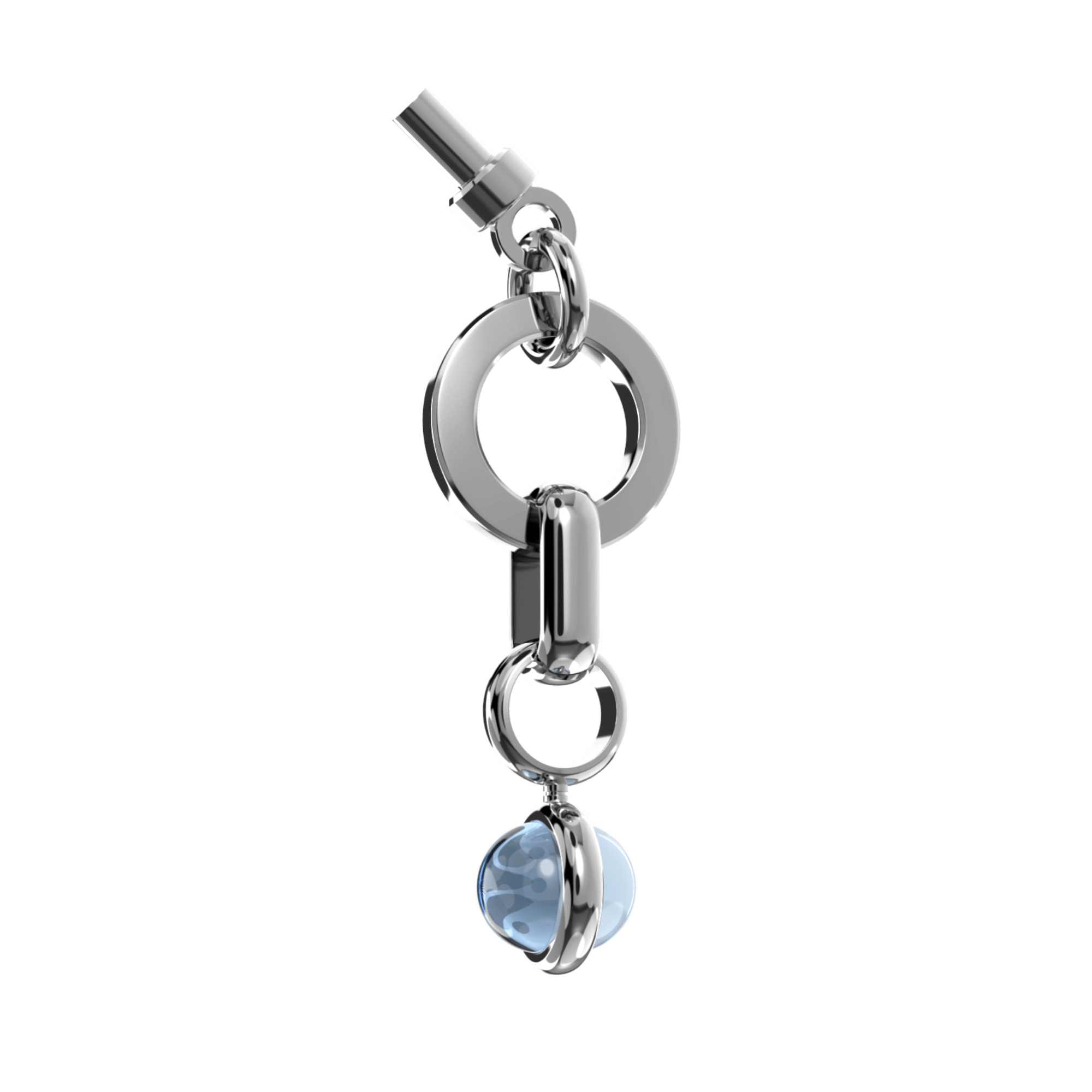 Eternal Blue Topaz ZeitFänger aus 925er Sterling Silber aus dem ATELIER VI VA