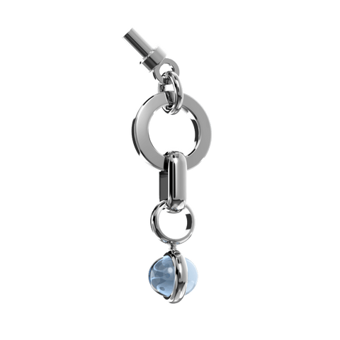 Eternal Blue Topaz ZeitFänger aus 925er Sterling Silber aus dem ATELIER VI VA