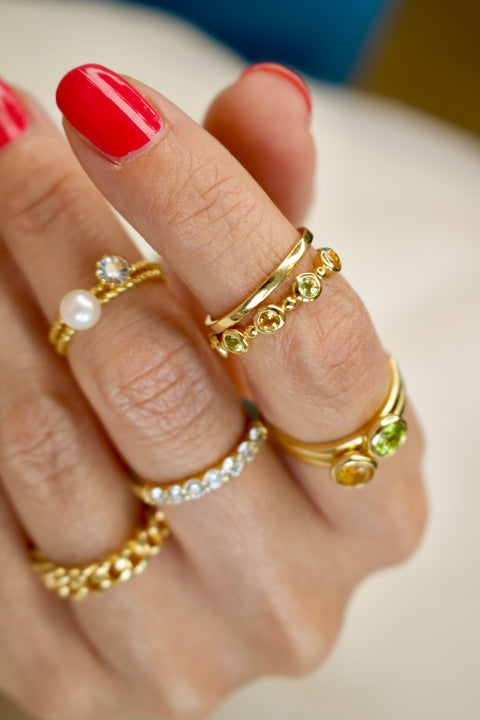 Multi Shine Citrine & Peridot