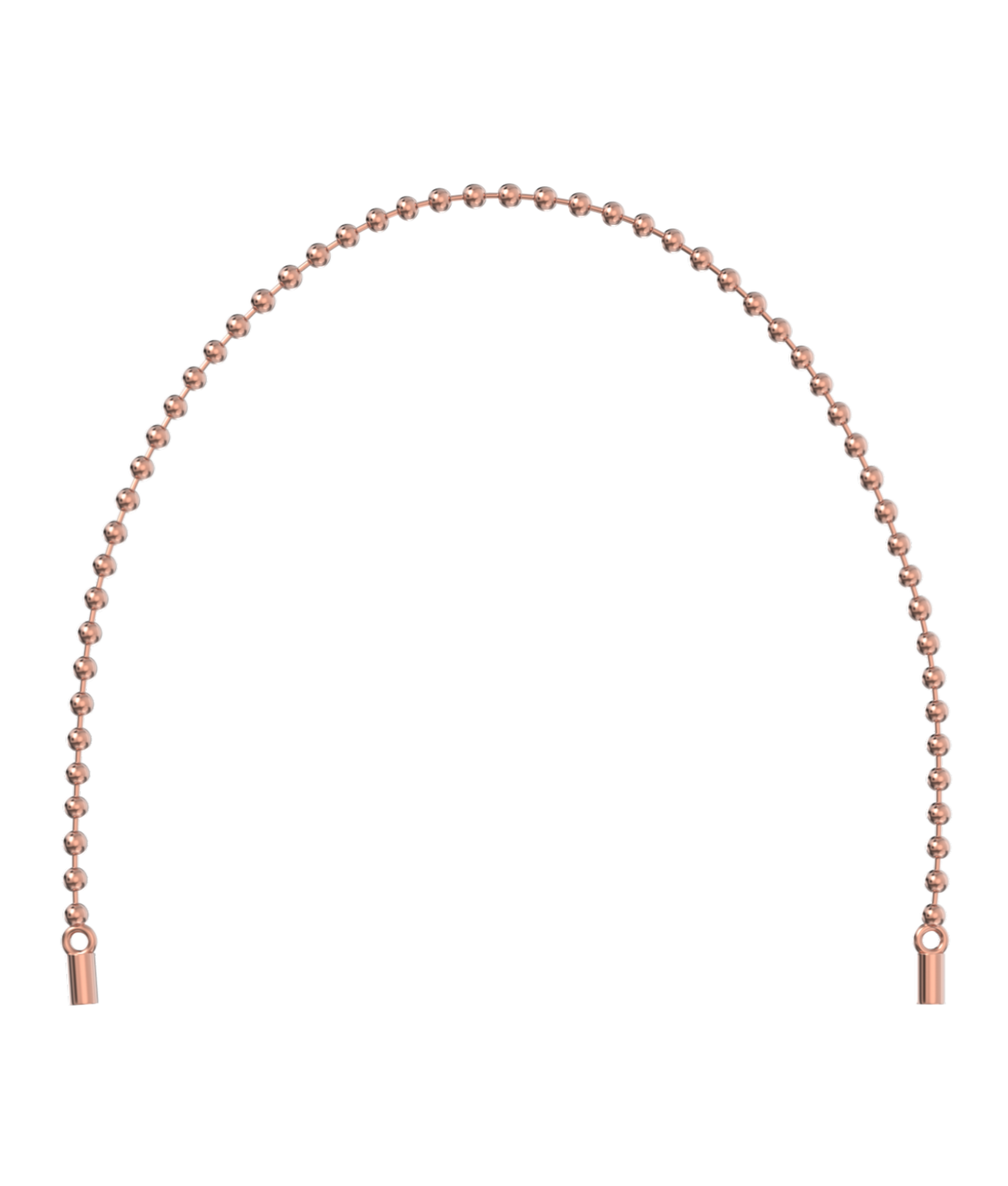Roségoldene Kugelkette aus dem Atelier VI VA