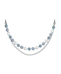 Blue Shimmer ArtChain mit Swarovski Kristallen aus 925er Sterling Silber aus dem ATELIER VI VA