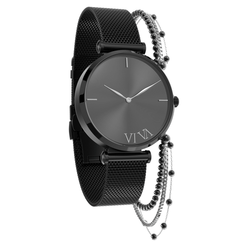 VI VA Black Watch  mit Layering Buzz ArtChain aus dem ATELIER VI VA